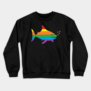 Rainbow Shark Crewneck Sweatshirt